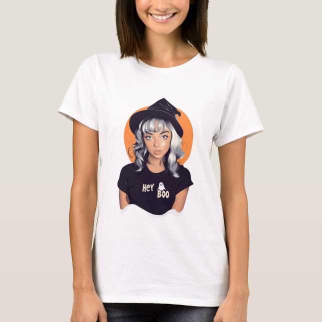 Hey Boo! (Platinum) T-Shirt (Front)