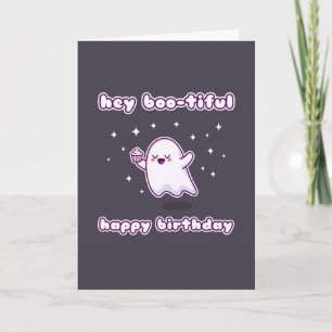 Hey Boo-tiful Happy Birthday Pun Card
