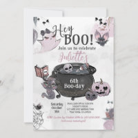 Hey Boo Witch Cauldron Birthday