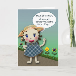 Hey Brother - Birthday Card