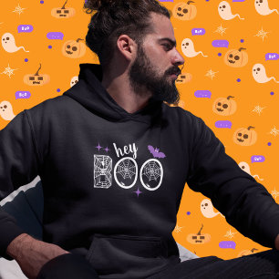 Hey & Bye Boo Halloween Bat and Web Hoodie