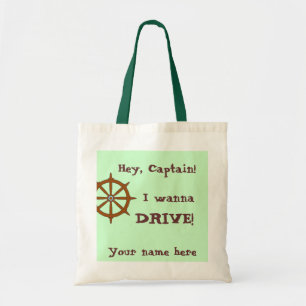 Hey Captain Funny Personalised Tote Bag
