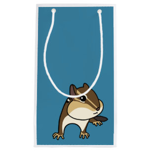 Hey Chippy Chipmunk シマリスのギフトバッグ!Gift Bag Blue