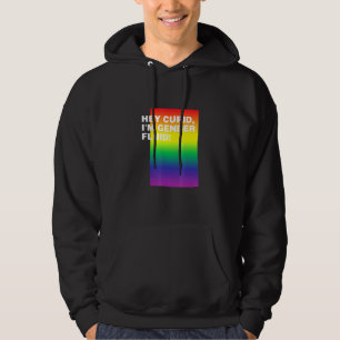 Hey Cupid Im Gender Fluid Lgbtq Nonbinary Pride  2 Hoodie