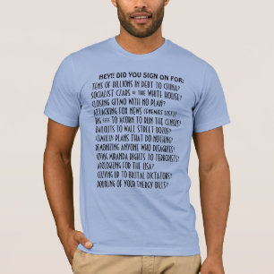HEY!! Did YOU sign on for the Obama Agenda? T-Shirt