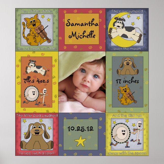 Hey Diddle Diddle, Child's Bedroom Poster (Front)