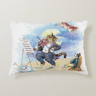 Hey, Diddle Diddle Nursery Rhyme Decorative Cushion