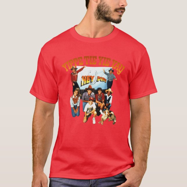 Hey Dude Bar None Ranch Retro 90s Cast Tribute T-Shirt (Front)