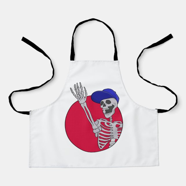 Hey Friends Cool and Funny Skeleton Apron (Front)