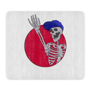 Hey Friends Cool and Funny Skeleton Cutting Board