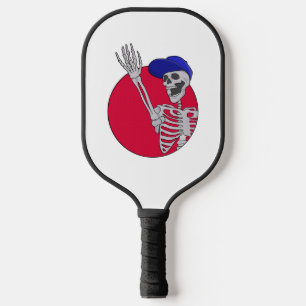 Hey Friends Cool and Funny Skeleton Pickleball Paddle