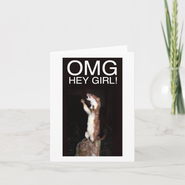 Hey girl! card (Front)