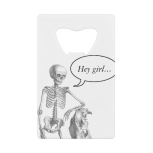 Hey Girl vintage skeleton