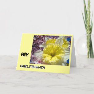 HEY Girlfriend! Cards Thanks My Best Friend Card