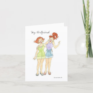 Hey, Girlfriend note card
