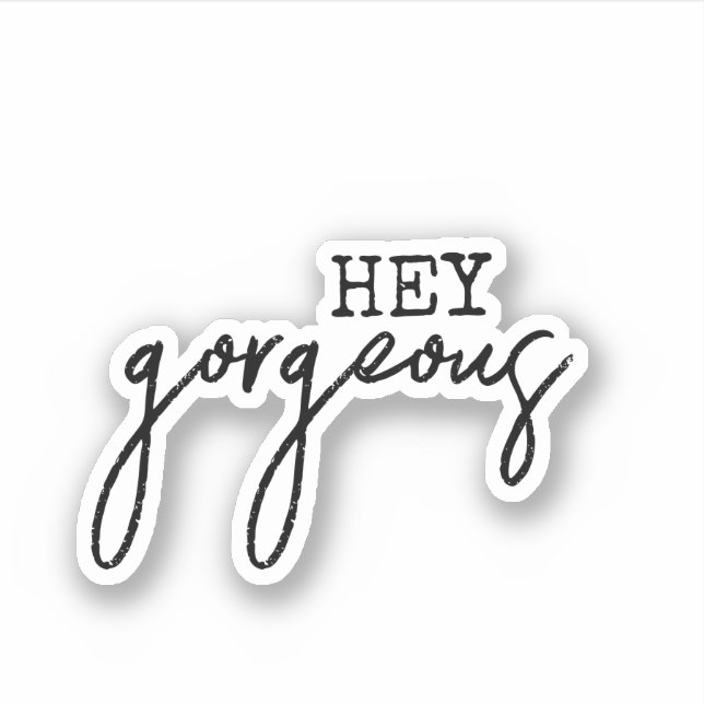 Hey Gorgeous, Aesthetic Teen script (Front)