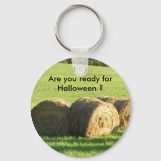 Hey Hay Ready for Halloween? Key Chain
