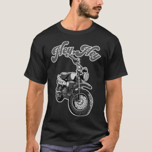 Hey, Hey Motorcycle mini bike moto Monkey funny T-Shirt