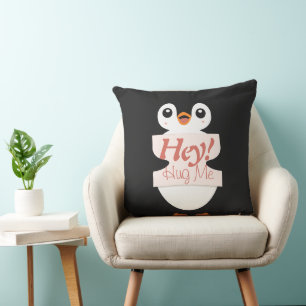Hey! Hug Me - penguin costume personalization Cushion