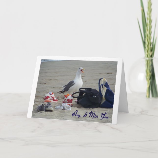Hey, I Miss You_ Card_by Elenne Boothe Card (Front)