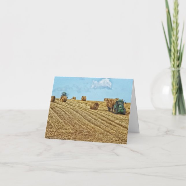 Hey, Just saying Hey, Hay Pun Funny Minimalist Card (Front)