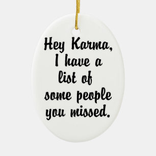 Hey Karma… Ceramic Tree Decoration