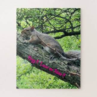Hey! Leave me Alone! Annoyed Squirrel  Jigsaw Puzzle