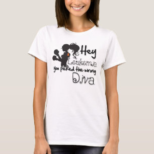 Hey Leukaemia Cancer You Picked The Wrong Diva T-Shirt