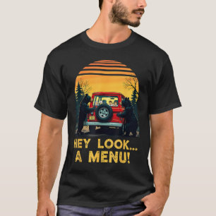 Hey Look A Menu Funny Hiking Camping Camper T-Shirt