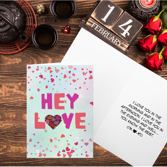 Hey Love Valentine's Day Holiday Card (Creator Uploaded)