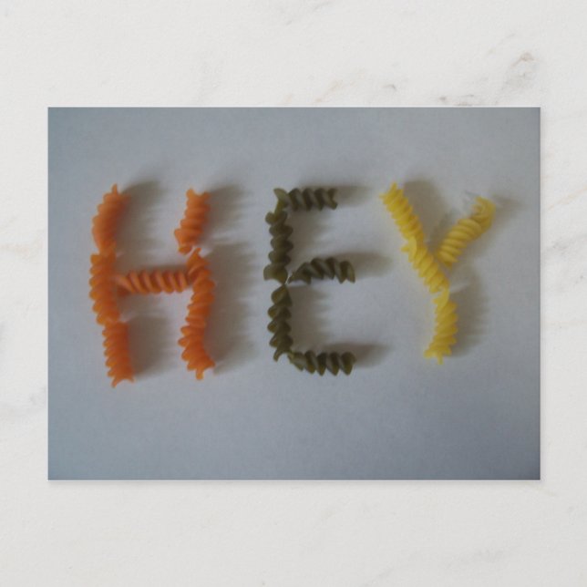 Hey Macaroni! Postcard (Front)