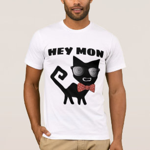 HEY MON, COOL JAMAICAN CAT T-shirts, Funny T-Shirt
