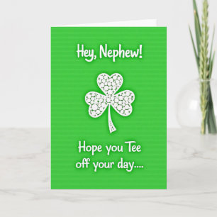 Hey Nephew Shamrock Day Card
