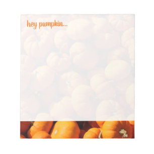 'Hey Pumpkin' Fall Message Notepad