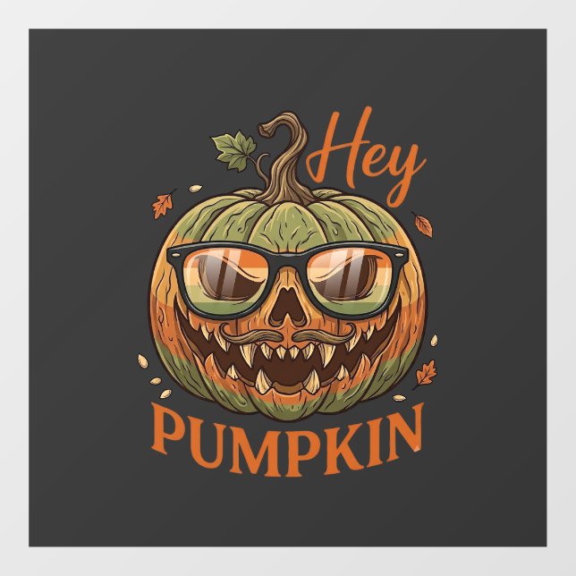 Hey Pumpkin Halloween Jack Lantern Glasses Mustach (Sheet)