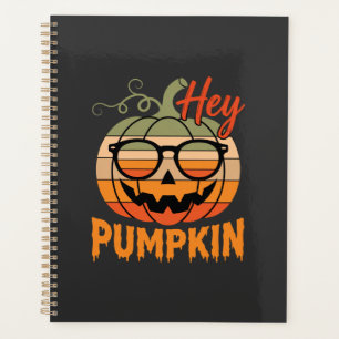 Hey Pumpkin Retro Halloween Sunglasses Planner
