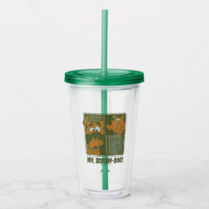 Hey Scooby-Doo Tribal Square Graphic Acrylic Tumbler