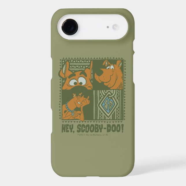 Hey Scooby-Doo Tribal Square Graphic Case-Mate iPhone Case (Back)