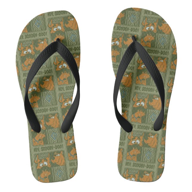 Hey Scooby-Doo Tribal Square Graphic Jandals (Footbed)