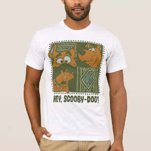 Hey Scooby-Doo Tribal Square Graphic T-Shirt