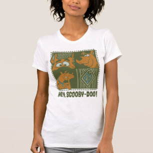Hey Scooby-Doo Tribal Square Graphic T-Shirt