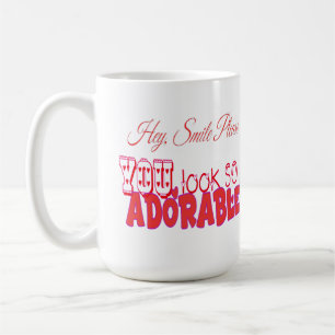 Hey smile please coffee mug