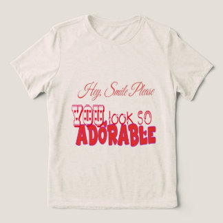 Hey smile please Tri-Blend shirt