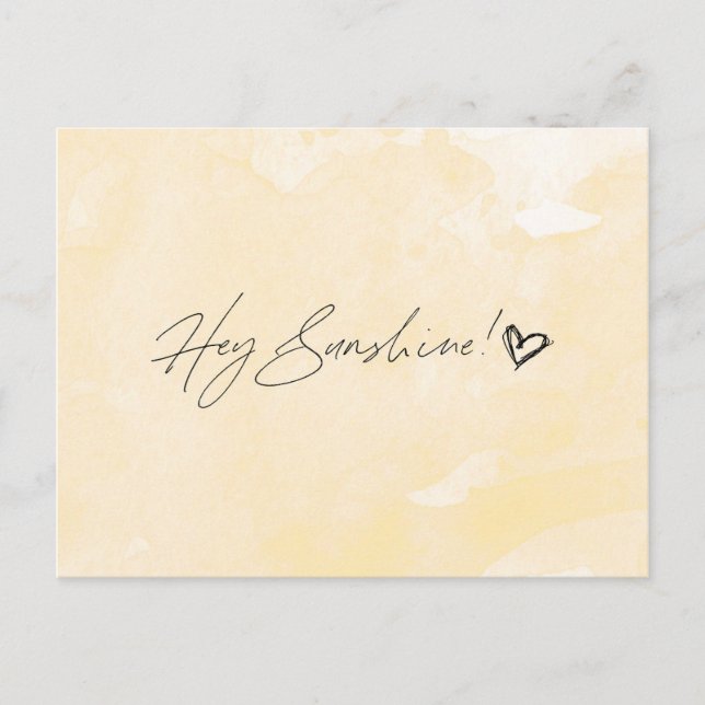Hey Sunshine Postcard (Front)