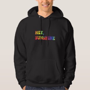 Hey Sunshine Retro Cool 1970s Slang Disco Era Hoodie