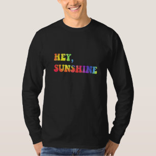 Hey Sunshine  Retro Cool 1970s Slang Disco Era T-Shirt