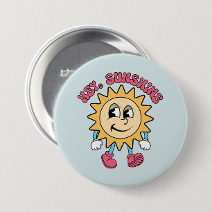Hey, Sunshine - Summer Vibes 7.5 Cm Round Badge