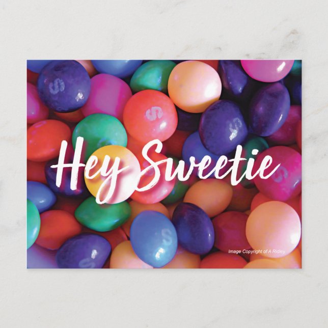 Hey Sweetie postcard (Front)