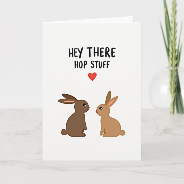 Hey There Hop Stuff Friend Card (Front)