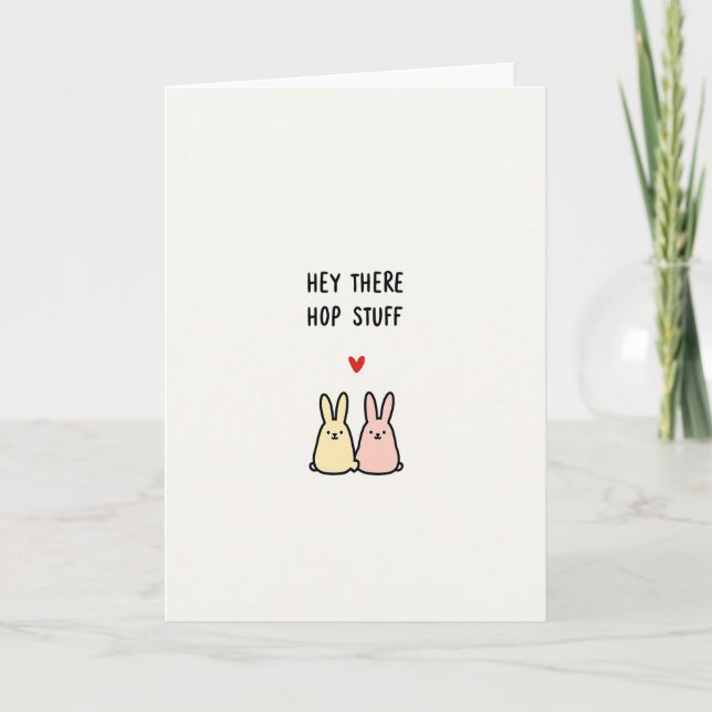 Hey There Hop Stuff Sweet Card (Front)